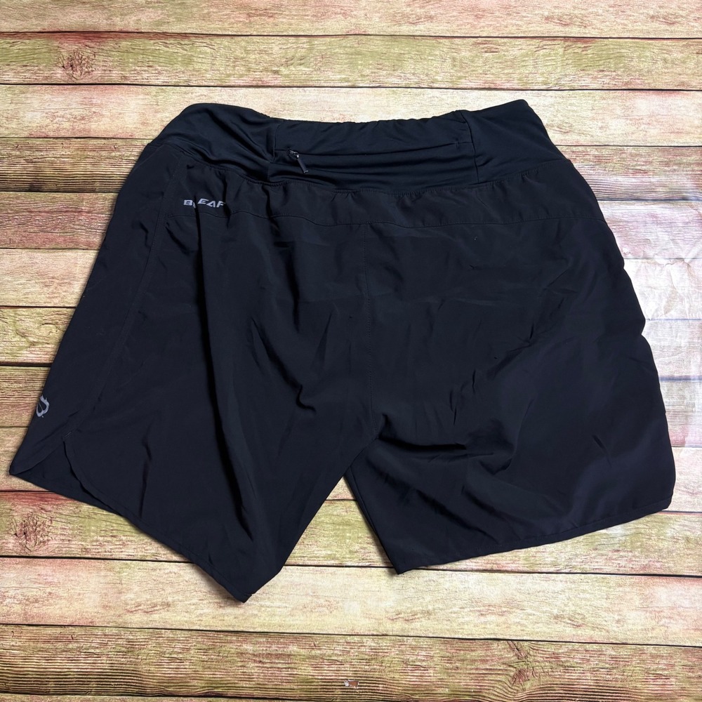 Baleaf Womens Black Running Shorts Zipper Pocket Athletic Activewear Medium
